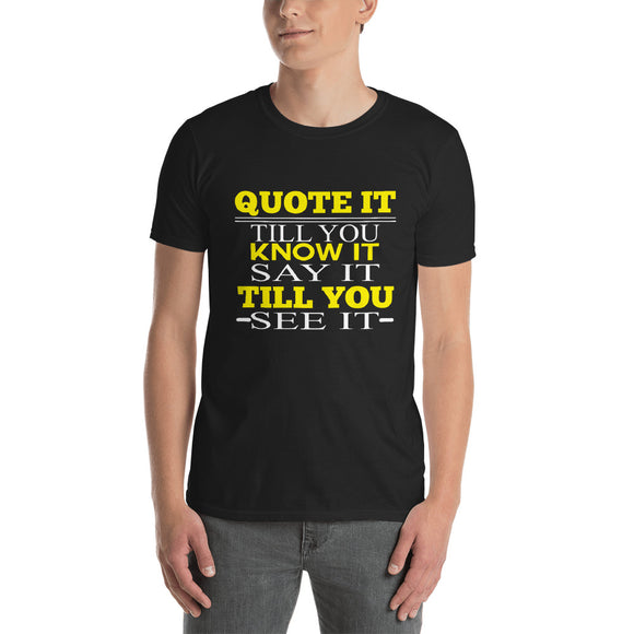 Short-Sleeve Unisex T-Shirt-Quote It