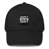 Cotton Cap-Quote It