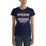 Women's short sleeve t-shirt-Enthusiasm