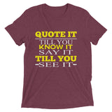 Short sleeve t-shirt-Quote It