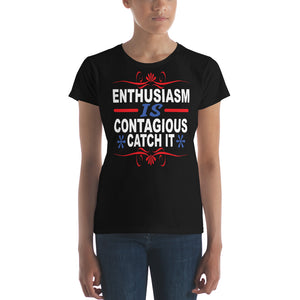 Women's short sleeve t-shirt-Enthusiasm