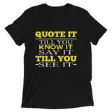 Short sleeve t-shirt-Quote It