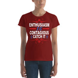 Women's short sleeve t-shirt-Enthusiasm