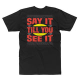 Unisex Fine Jersey Tall T-Shirt-Say It - Double Sided