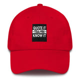 Cotton Cap-Quote It