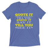 Short sleeve t-shirt-Quote It